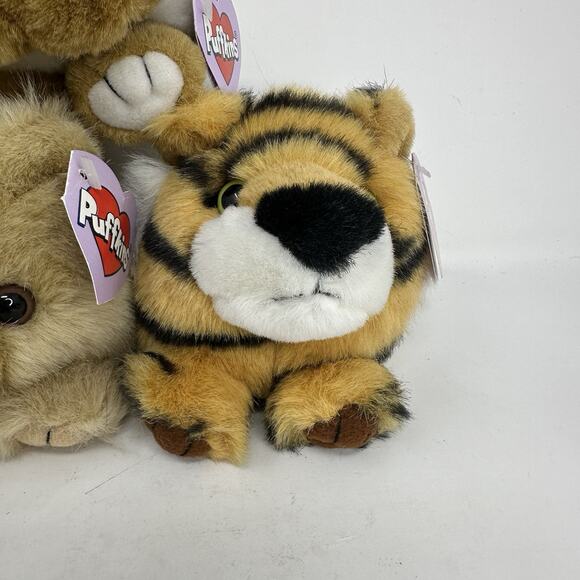 Puffkins Lot of 5 Plush Stuffed Swibco All Have Tags! Ape Dogs Tiger Bear - Picture 4 of 14